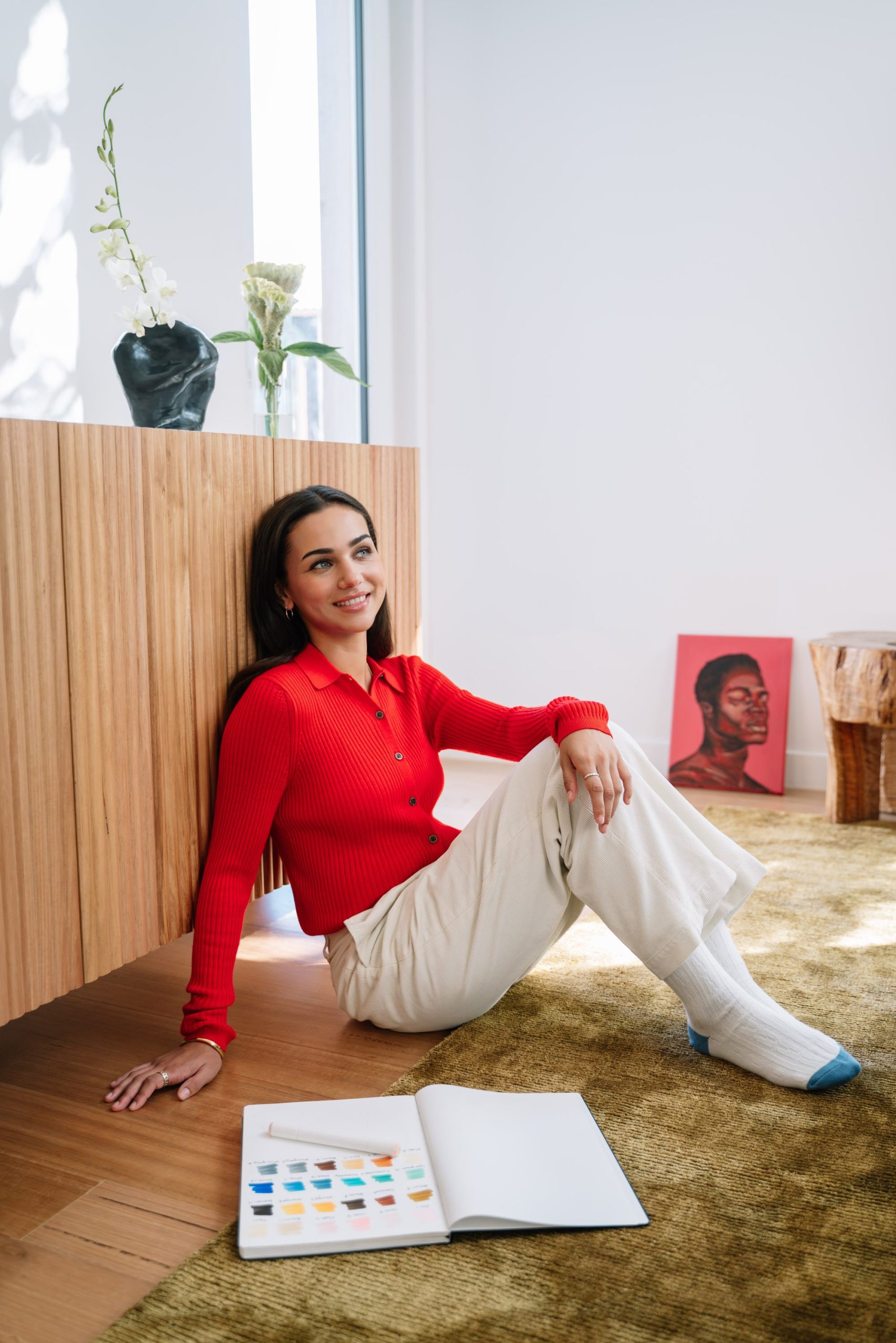 Uniqlo knitwear campaign photoshoot for Uniqlo and frankie 